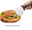 Κόφτης ροδών πίτσας 10cm από ανοξείδωτο ατσάλι 430 με στρογγυλό πλαστικό κοπτικό λαβής Pp