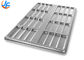 RK Bakeware China Foodservice 41053 Chicago Metallic Glazed Aluminized Steel Blunt End Hoagie Bun Tray