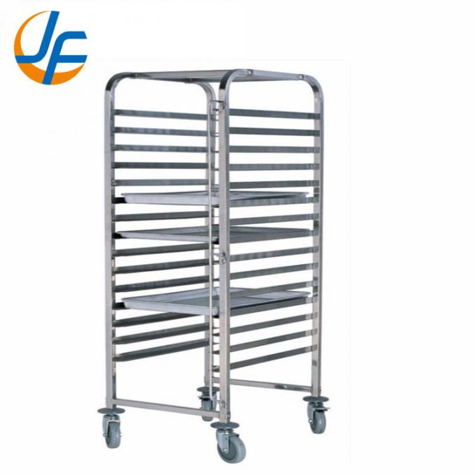 Rk Bakeware Manufacturer China-Aluminum 10 Pan Side Load Bun / Sheet Pan Rack - Assembled