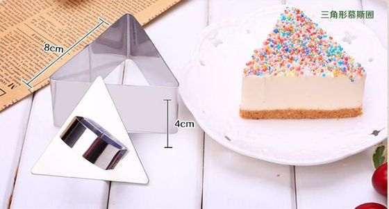 RK Bakeware China Foodservice NSF Triangle Mousse Δαχτυλίδι κέικ από ανοξείδωτο ατσάλι φόρμα δαχτυλιδιών κομμένα μπισκότα φόρμα κέικ Bakeware