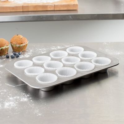 RK Bakeware Κίνα-12 φλυτζάνι 3 Oz αντικολλητικοί Muffin παν δίσκοι ψησίματος αλουμινίου FDA εμπορικοί