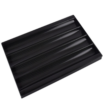 RK Bakeware China Foodservice NSF Nonstick 5 Flute Διάτρητο Αλουμίνιο Γαλλικός δίσκος ψωμιού μπαγκέτας