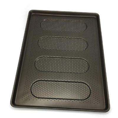 RK Bakeware China Foodservice NSF 4,5 ιντσών Αντικολλητικό κουλούρι για μπιφτέκι και κουλούρι για χοτ ντογκ Δίσκος ψωμιού