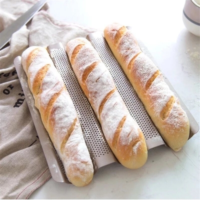 Ταψί ψησίματος RK Bakeware China Foodservice NSF Glaze αλουμινίου Mini Loaf Baguette