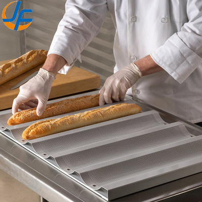 RK Bakeware China 18X26 Πλήρους μεγέθους Γυαλισμένο Αλουμίνιο Γαλλικό Ταψί Ψωμιού Μπαγκέτας