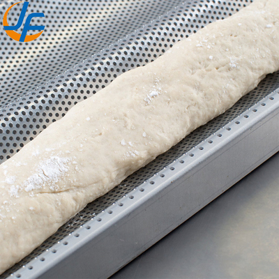 Rk Bakeware China-49053 5 Loaf Nonstick 600*400 Aluminium Uni-Lock Tray Baguette / French Bread Pan