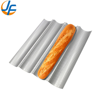 Rk Bakeware China-49053 5 Loaf Nonstick 600*400 Aluminium Uni-Lock Tray Baguette / French Bread Pan