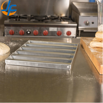 Rk Bakeware China-49053 5 Loaf Nonstick 600*400 Aluminium Uni-Lock Tray Baguette / French Bread Pan