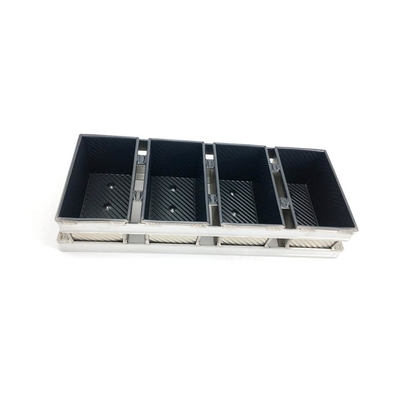 Rk Bakeware China Manufacturer-6 Strap Glazed Aluminized Steel Bread Bread Pan/Sandwich Loaf Pan/Jumbo Loaf Pan