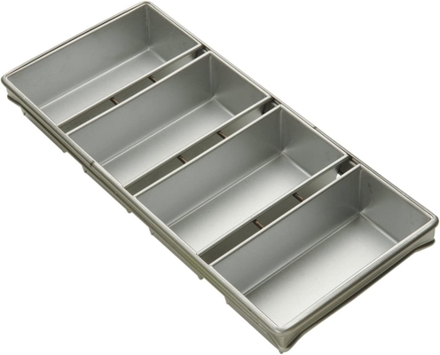 Rk Bakeware China-Foodservice 41145 Τηγάνι ψωμιού με τζάμια με 4 λουράκια από αλουμίνιο