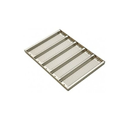 Rk Bakeware China Foodservice 902505 Sub Roll Bread Pan, 5 καλούπια ανά τηγάνι