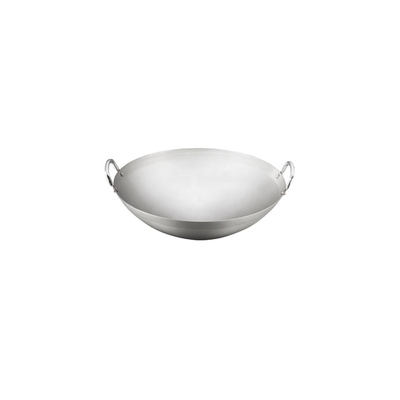 Εμπορικό 40*12 εκατοστά Εμπορικός καυστήρας Wok με διπλό αυτί Μαγειρικά σκεύη Μαγειρικά σκεύη Αντικολλητικό ανθρακούχο ατσάλι μεγάλο για εστιατόρια