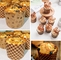Τεράστια Muffin Rk Bakeware Cupcake φλυτζανιών ψησίματος κέικ εγγράφου της Kraft σκάφη της γραμμής