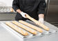 RK Bakeware China Foodservice NSF 5 θυρίδες Αλουμινένιο Ταψί μπαγκέτας Γυαλισμένο γαλλικό ταψί ψωμιού