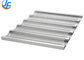 RK Bakeware China Foodservice NSF 16 Gague Aluminium Loaf Pans Uni Lock Aluminized Steel Baguette / French Bread Pans