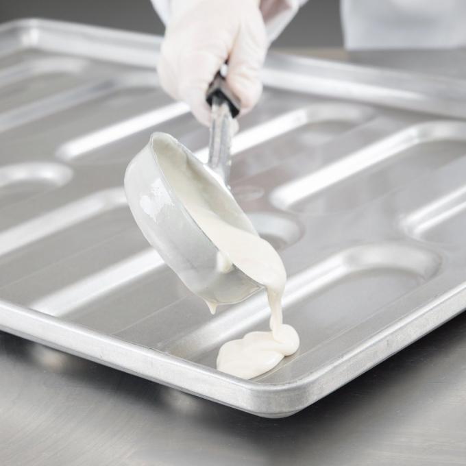 RK Bakeware China Foodservice NSF 0215 Γυαλισμένο αλουμινένιο ατσάλι με στρογγυλεμένο άκρο Hoagie κουλούρι Ταψί ψησίματος για χάμπουργκερ 2